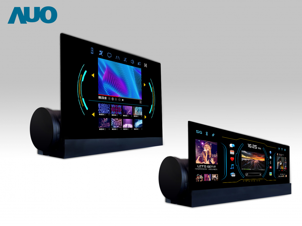 友達14.6吋可捲式Micro LED面板，導入車內資訊、影音娛樂及駕駛安全系統，翻轉智慧移動場域