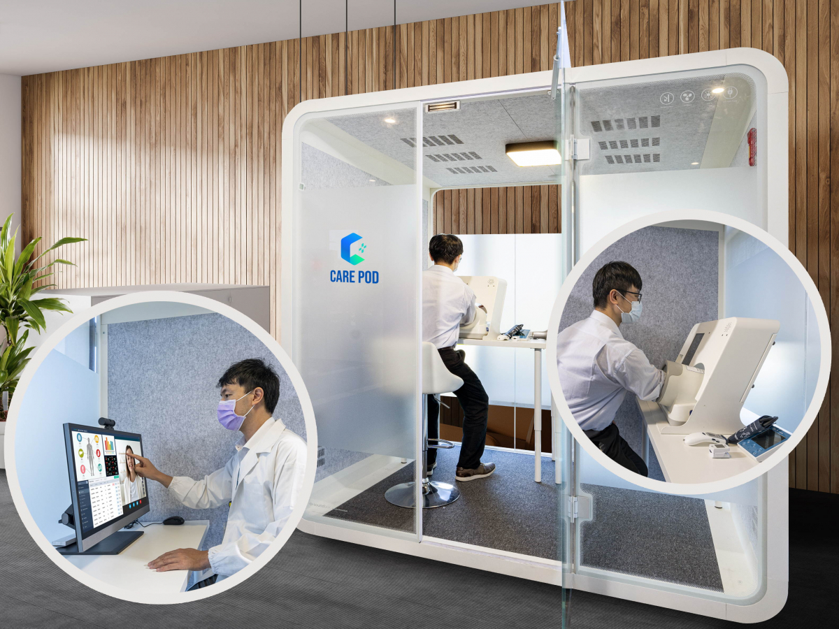 达擎于医疗科技展中展出＂远距诊疗舱＂，以因应医疗数字化及社会高龄化趋势下、复诊及慢性病患等族群对于远距看诊需求逐渐升高所推出的创新整合方案。多功能合一、高隐私性的远距诊疗舱可根据病患端与医师端的不同需求，提供弹性化及客制化功能，节省医生和病患的精力及时间