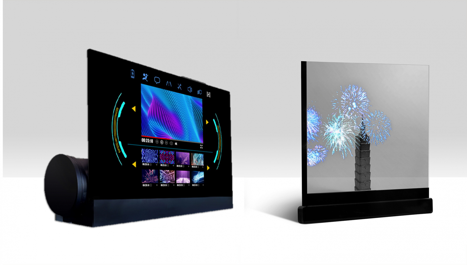 可卷式、折迭性、高透明